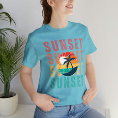 Springtime Vintage Sunset Unisex T Shirts