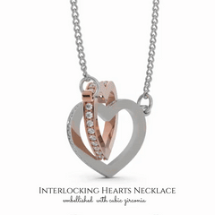 Interlocking Hearts Necklace For Mom