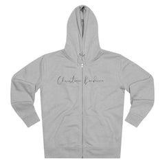 Organic Gray Cultivator Sweatshirt Zip Hoodie For Women and Men