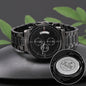 Inspiration Engraved Design Black Chronograph Watch-...it makes it possible Luke 1:37