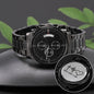 Inspiration Engraved Design Black Chronograph Watch-faith, hope, love
