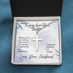 Stainless Cross Necklace For Wife