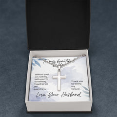 Stainless Cross Necklace For Wife