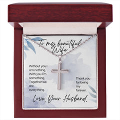 Stainless Cross Necklace For Wife