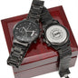 Inspiration Engraved Design Black Chronograph Watch-I am bible verse