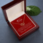 Everlasting Love Necklace To My Wife Not a Minute Goes By For her on Valentine's Day