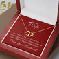 Everlasting Love Necklace To My Wife Not a Minute Goes By For her on Valentine's Day