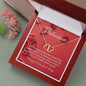Everlasting Love Intertwined Hearts Necklace For Her Valentine's Gift For Her