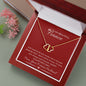 Everlasting Love Necklace For Her on Valentine's Day