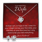 Your Last Everything Love Knot Necklace and Earring Set for Valentines Day Gift