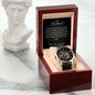 Men's Openwork Watch with Message Card | Gift For Him on Valentine's Day