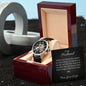 Men's Openwork Watch with Message Card | Gift For Him on Valentine's Day