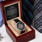 Men's Openwork Watch with Message Card | Gift For Him on Valentine's Day