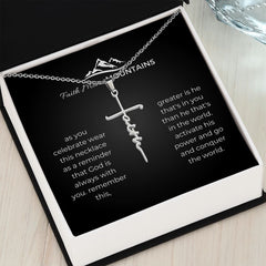Faith Cross Necklace + MC