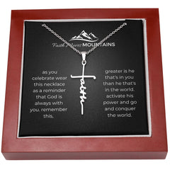 Faith Cross Necklace + MC