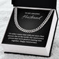 Cuban Linked Chain-I'd rather Waste Time With You | Husband For Anniversary