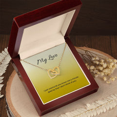 Interlocking Hearts Necklace (Yellow & White Gold Variants)