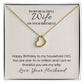 Delicate Heart Sterling Silver Necklace for Wife Birthday