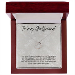 Delicate Heart Necklace For Girlfriend