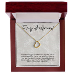 Delicate Heart Necklace For Girlfriend