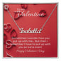 Custom Stainless Steel Name Necklace with Message Card