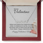 Custom Name Necklace with Message Card for Her