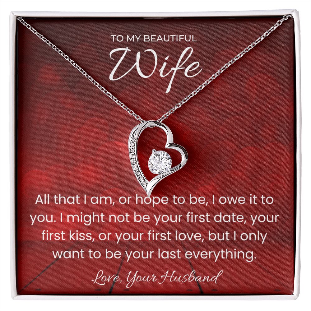 Your Last Everything Forever Love Necklace for Valentines Day Gift