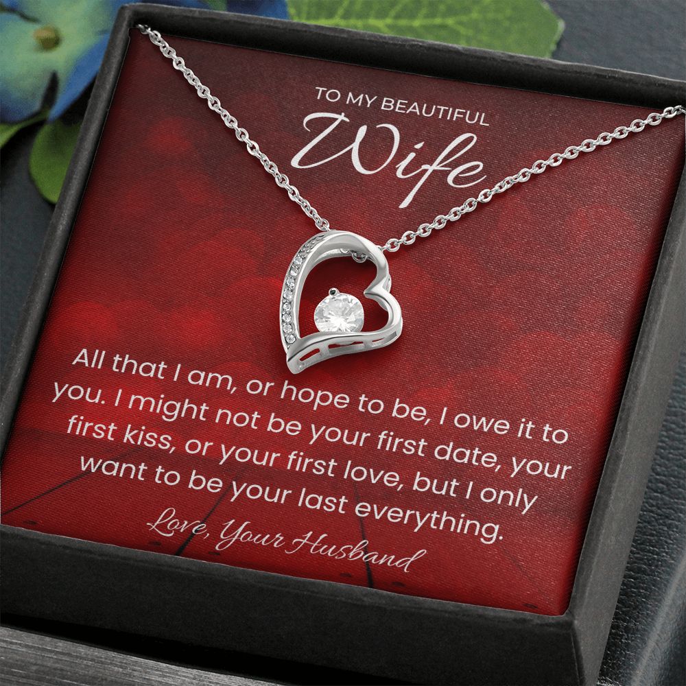 Your Last Everything Forever Love Necklace for Valentines Day Gift