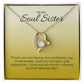 Forever Love Necklace with on Demand Message Card for Sister