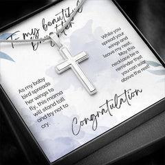 Stainless Cross Necklace For Daughter